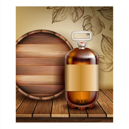 Craft Beer Creative Promotional Poster Vector Illustrationのイラスト素材