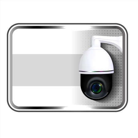 Cctv in Operation Warning Nameplate Poster Vectorのイラスト素材