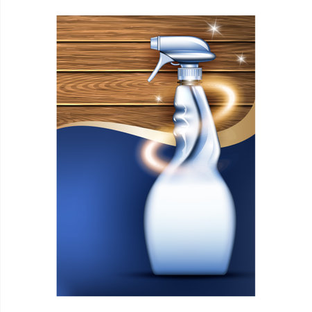 Parquet Floor Cleaner Creative Promo Banner Vector Illustrationのイラスト素材