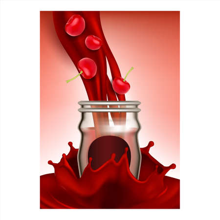 Jam Delicious Breakfast Dessert Poster Vector Illustrationのイラスト素材