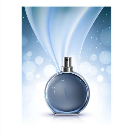 Perfume For Woman Luxury Odor Promo Banner Vectorのイラスト素材