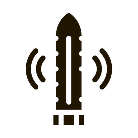 Vibro Dildo Toy Icon Vector Glyph Illustrationのイラスト素材
