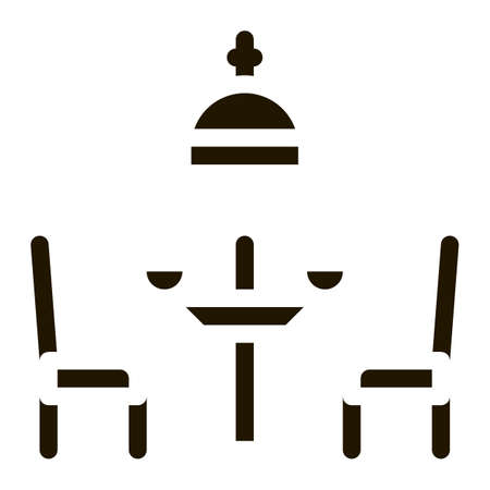 Canteen Icon Vector Glyph Illustrationのイラスト素材