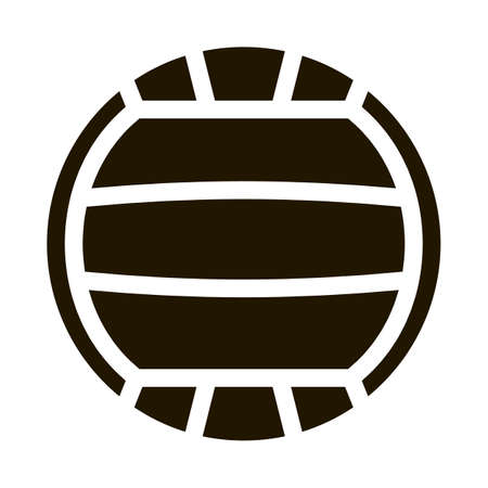 Volleyball Icon Vector Glyph Illustrationのイラスト素材