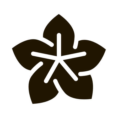 Lotus Flower Icon Vector Glyph Illustrationのイラスト素材