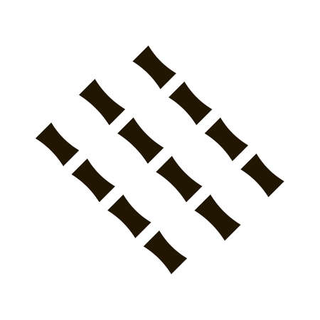 Sugar Cane Sticks Icon Vector Glyph Illustrationのイラスト素材