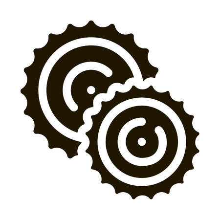 Cookies Breakfast Snack Icon Vectorのイラスト素材