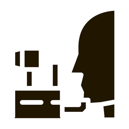 Healthy Human Eye Organ Icon Vectorのイラスト素材