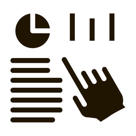 Statistician File Research Icon Vectorのイラスト素材