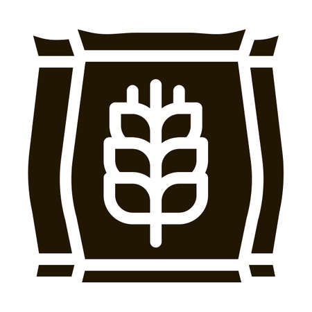 Wheat Bags Icon Vector Glyph Illustrationのイラスト素材