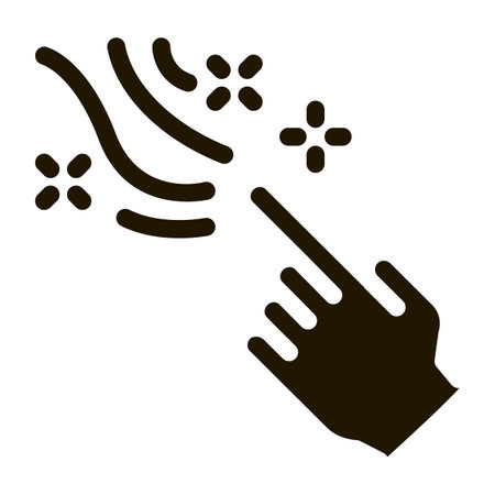 Magic Gesture Icon Vector Glyph Illustrationのイラスト素材