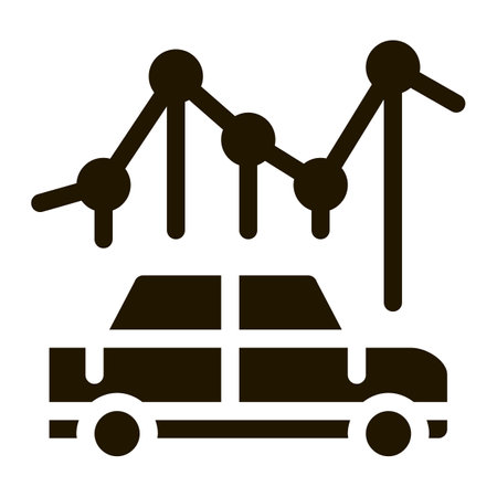 car use infographic glyph icon vector. car use infographic sign. isolated symbol illustrationのイラスト素材