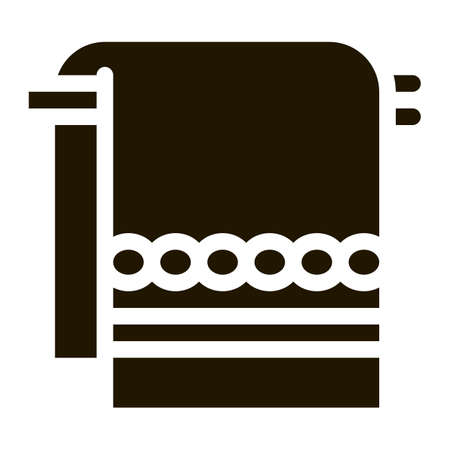 towel for dry baby glyph icon vector. towel for dry baby sign. isolated symbol illustrationのイラスト素材