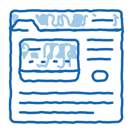 Internet Shopping Payment sketch icon vector. Hand drawn blue doodle line art isolated symbol illustrationのイラスト素材