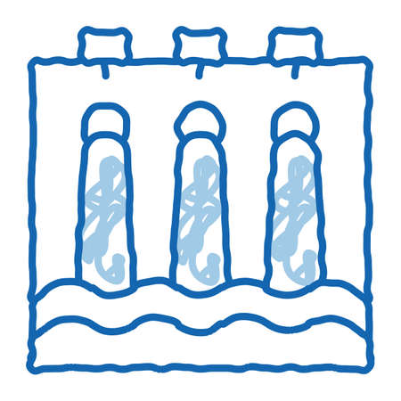 Healthy Water Bottle Vector Sign isometric isolated symbol illustrationのイラスト素材