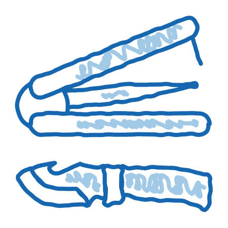 All Purpose Knife sketch icon vector. Hand drawn blue doodle line art All Purpose Knife sign. isolated symbol illustrationのイラスト素材