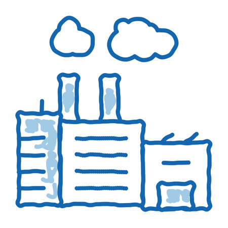 wood trunk for make chair sketch icon vector. Hand drawn blue doodle line art wood trunk for make chair sign. isolated symbol illustrationのイラスト素材