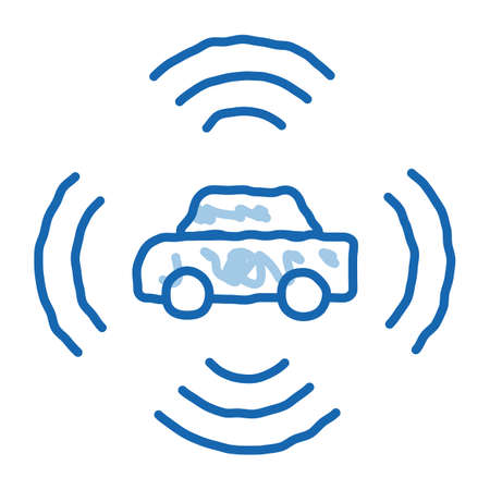 car sign. isolated symbol illustrationのイラスト素材