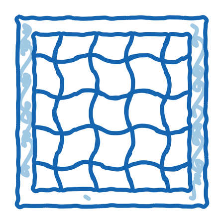 embossed stretch ceiling sketch icon vector. Hand drawn blue doodle line art embossed stretch ceiling sign. isolated symbol illustrationのイラスト素材