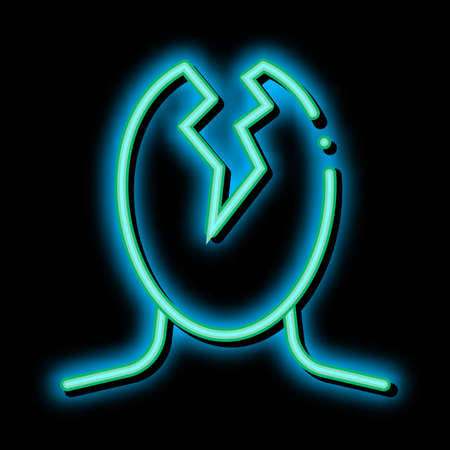 Head Split Pain Man Silhouette Headache neon light sign vector. Glowing bright icon transparent symbol illustrationのイラスト素材