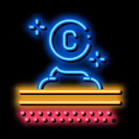Collagen Cream neon light sign vector. Glowing bright icon Collagen Cream sign. transparent symbol illustrationのイラスト素材