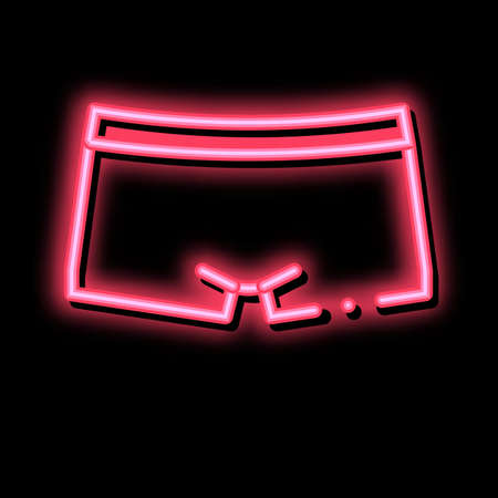 Sportive Pants neon light sign vector. Glowing bright icon Sportive Pants sign. transparent symbol illustrationのイラスト素材