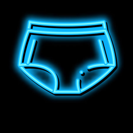 Maxi Pants neon light sign vector. Glowing bright icon Maxi Pants sign. transparent symbol illustrationのイラスト素材