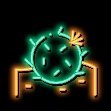 Cactus neon light sign vector. Glowing bright icon Cactus sign. transparent symbol illustrationのイラスト素材