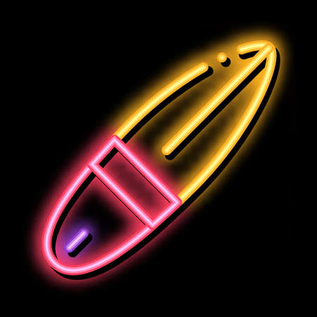 Canoe neon light sign vector. Glowing bright icon Canoe sign. transparent symbol illustrationのイラスト素材