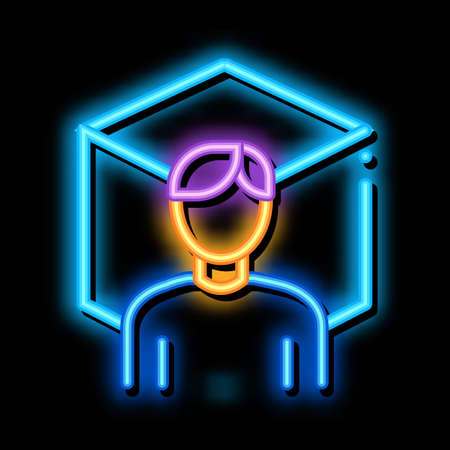 reality designer neon light sign vector. Glowing bright icon reality designer sign. transparent symbol illustrationのイラスト素材