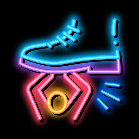 human suppression neon light sign vector. Glowing bright icon human suppression sign. transparent symbol illustrationのイラスト素材