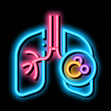 pumping air neon light sign vector. Glowing bright icon pumping air sign. transparent symbol illustrationのイラスト素材