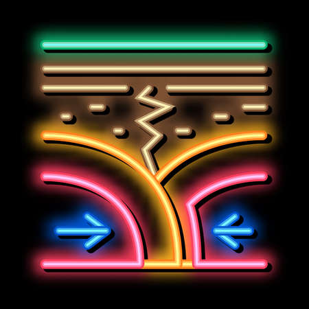 act earthquakes to soil icon vector outline illustrationのイラスト素材