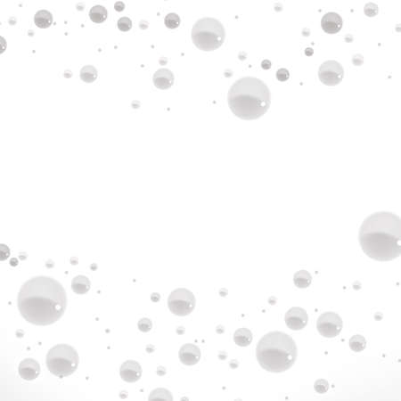 foam background soap detergent vector. hygiene shape. wash tub design. 3d realistic illustrationのイラスト素材