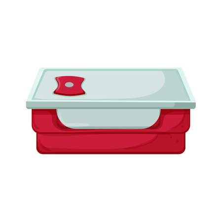 healthy lunch box color icon vector. healthy lunch box sign. isolated symbol illustrationのイラスト素材
