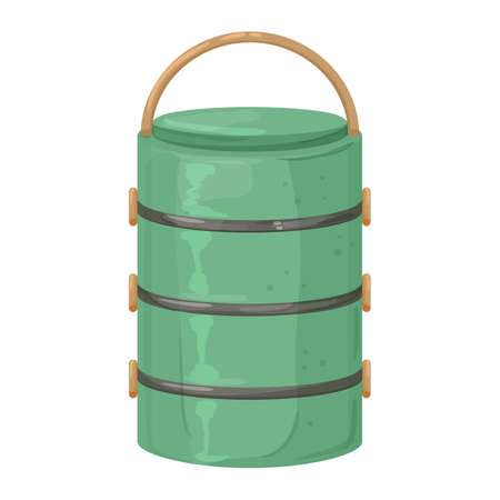 fruit lunch box color icon vector. fruit lunch box sign. isolated symbol illustrationのイラスト素材