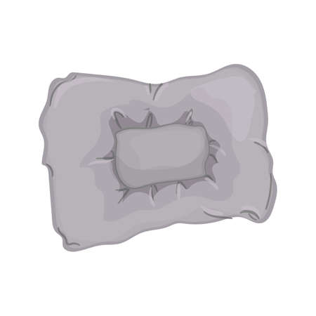 cotton pillow bed color icon vector. cotton pillow bed sign. isolated symbol illustrationのイラスト素材