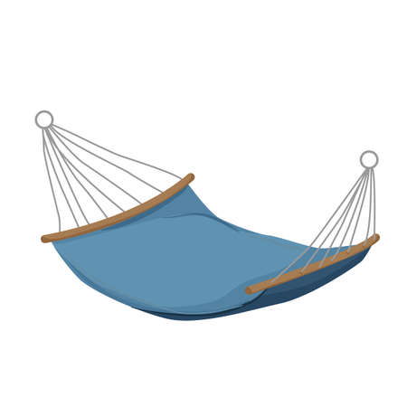 garden hammock relax color icon vector. garden hammock relax sign. isolated symbol illustrationのイラスト素材