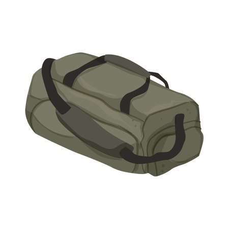 hiking bag camp cartoon. hiking bag camp sign. isolated symbol vector illustrationのイラスト素材