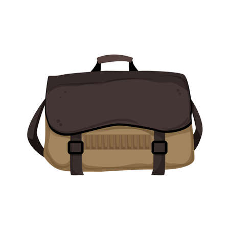 back bag camp cartoon. back bag camp sign. isolated symbol vector illustrationのイラスト素材