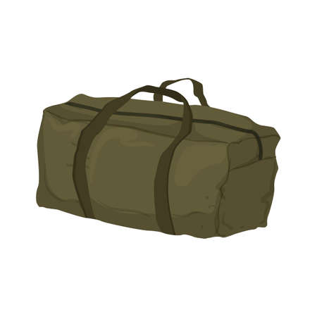 tent bag camp cartoon. tent bag camp sign. isolated symbol vector illustrationのイラスト素材
