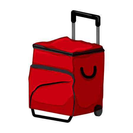 ice cooler box cartoon. ice cooler box sign. isolated symbol vector illustrationのイラスト素材