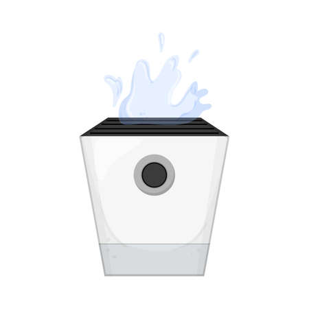 home humidifier air cartoon. home humidifier air sign. isolated symbol vector illustrationのイラスト素材