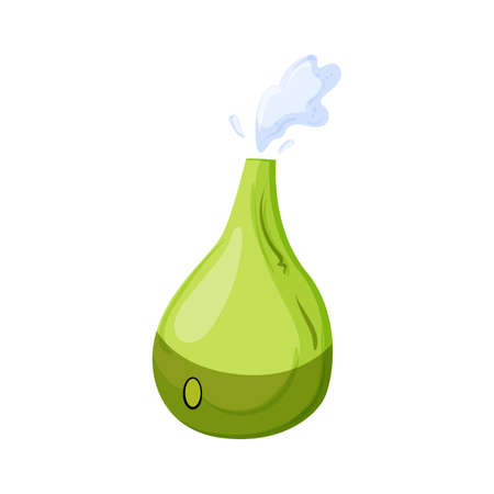 aromatherapy humidifier air cartoon. aromatherapy humidifier air sign. isolated symbol vector illustrationのイラスト素材