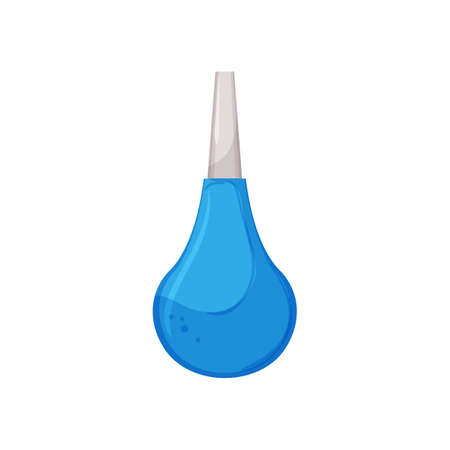 newborn nasal aspirator cartoon. newborn nasal aspirator sign. isolated symbol vector illustrationのイラスト素材
