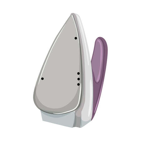 electric iron laundry cartoon. electric iron laundry sign. isolated symbol vector illustrationのイラスト素材