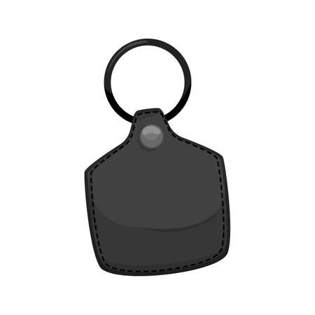 ring keychain key cartoon. ring keychain key sign. isolated symbol vector illustrationのイラスト素材