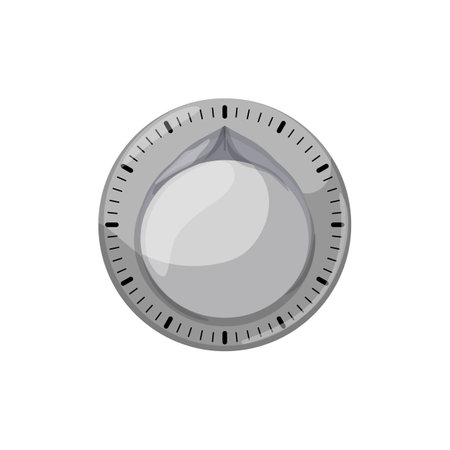 cooking kitchen timer clock cartoon. cooking kitchen timer clock sign. isolated symbol vector illustrationのイラスト素材