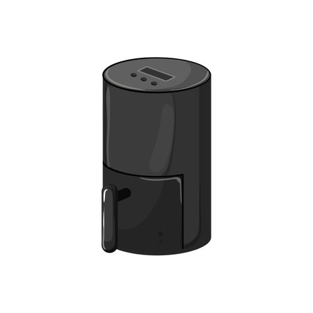 machine fryer air cartoon. machine fryer air sign. isolated symbol vector illustrationのイラスト素材