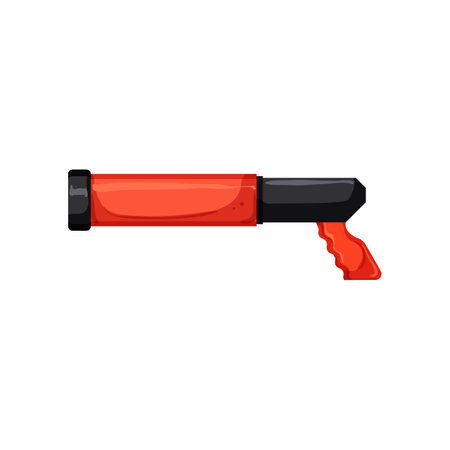 fun water gun toy cartoon. fun water gun toy sign. isolated symbol vector illustrationのイラスト素材